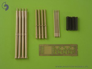 画像1: MASTER[AM-24-004]1/24 WWII イギリス イスパノ20mm Mk.II機関砲用砲身(4本入 エアフィックス用) (1)