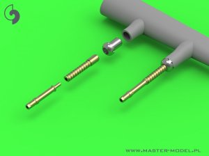 画像2: MASTER[AM-24-009]1/24 WWII イギリス ホーカー ハリケーンMk.IIC用 イスパノ20mm Mk.II機関砲 砲身(平角線リコイルバネ付) (2)