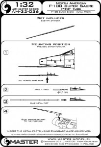 画像5: MASTER[AM-32-036]1/32 現用 アメリカ F-100スーパーセイバー用 ピトー管 (5)