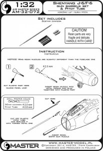 画像3: MASTER[AM-32-072]1/32 現用 中国 瀋陽J-6/F-6 兵装セット(砲身/ピトー管) (3)