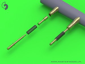 画像2: MASTER[AM-32-075]1/32 WWII イギリス ホーカー ハリケーンMk.IIC用 イスパノ20mm機関砲Mk.II 砲身(丸線リコイルバネ付) (2)