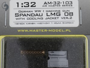 画像3: MASTER[AM-32-103]1/32 WWI ドイツ シュパンダウLMG 08 冷却筒付 Ver.2(1挺入) (3)