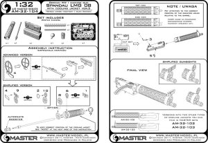 画像5: MASTER[AM-32-104]1/32 WWI ドイツ シュパンダウLMG 08 冷却筒付 Ver.3(1挺入) (5)