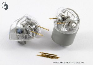 画像2: MASTER[AM-32-113]1/32 WWII イギリス アブロ ランカスター用機銃身セット(HKモデル用 ブローニング.303口径(7.7mm)機銃身8本入) (2)