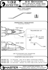 画像4: MASTER[AM-32-133]1/32 現用 アメリカ A-4スカイホーク攻撃機 空中給油ブーム ベントタイプ(A-4M/N・OA-4M・A-4E/F&TA-4F/J後期型用) (4)