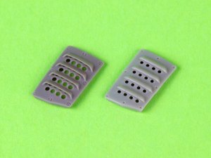 画像4: MASTER[AM-32-143]1/32 WWII アメリカ P-51ムスタング キャブレターエアフィルターカバー RAFルーバータイプ バージョンA(造形村用) (4)