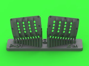 画像1: MASTER[AM-32-144]1/32 WWII アメリカ P-51ムスタング キャブレターエアフィルターカバー RAFルーバータイプ バージョンB(造形村用) (1)