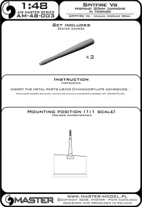 画像4: MASTER[AM-48-003]Supermarine Spitfire Vb - Hispano 20mm cannons in fairings (4)