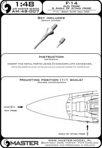 画像5: MASTER[AM-48-007]F-14 Alfa Probe & Angle Of Attack probe (5)