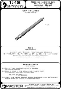 画像5: MASTER[AM-48-012]German aircraft machine gun MG 17 (7,92mm) barrels  (2pcs) (5)