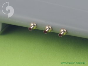 画像3: MASTER[AM-48-025]P-40 E - N fairings with blast tubes for .50cal Browning (6pcs) (3)