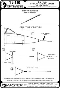 画像4: MASTER[AM-48-046]F-106 Delta Dart - Pitot Tube (4)