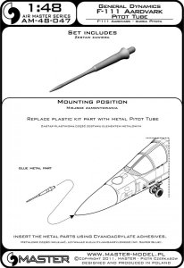 画像4: MASTER[AM-48-047]F-111 Aardvark - Pitot Tube (4)