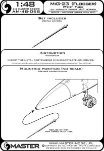 画像4: MASTER[AM-48-058]MiG-23 (Flogger) - Pitot Tube (all variants except MLD version) (4)
