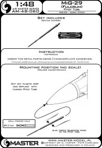 画像6: MASTER[AM-48-060]MiG-29 (Fulcrum) - Pitot Tube (6)