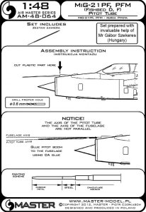 画像3: MASTER[AM-48-064]MiG-21 PF, PFM (Fishbed D, F) - Pitot Tube (3)