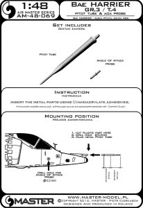 画像4: MASTER[AM-48-069]Harrier GR.3 / T.4 - Pitot Tube & Angle Of Attack probe (4)