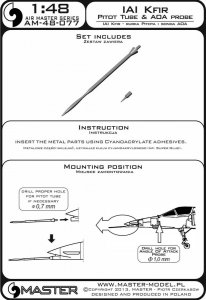 画像3: MASTER[AM-48-077]IAI Kfir - Pitot Tube & Angle Of Attack probe (3)