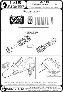 画像4: MASTER[AM-48-081]Fairchild A-10 Thunderbolt II - GAU-8 Avenger gun tip and Pitot Tube (4)