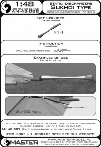 画像4: MASTER[AM-48-088]Static dischargers - type used on Sukhoi jets (14psc) (4)