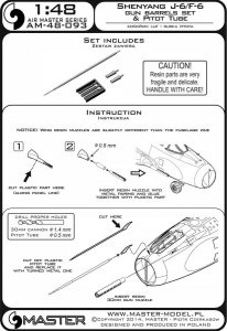 画像3: MASTER[AM-48-093]Shenyang J-6/F-6 - gun barrels set, & Pitot Tube (3)