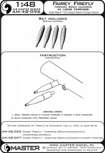 画像3: MASTER[AM-48-096]Fairey Firefly ? Hispano 20mm cannons in long fairings (3)