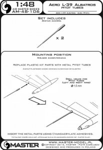 画像3: MASTER[AM-48-106]Aero L-39 Albatros - Pitot Tubes (3)