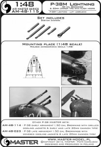 画像4: MASTER[AM-48-115]P-38M Lightning - .50 cal Brownings and 20mm cannon tips with flash hiders (4)