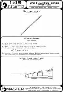 画像3: MASTER[AM-48-116]BAE Systems Hawk 100 series - Pitot Tube (3)