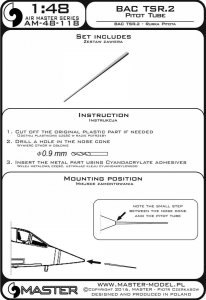 画像4: MASTER[AM-48-118]BAC TSR.2 - Pitot Tube (4)