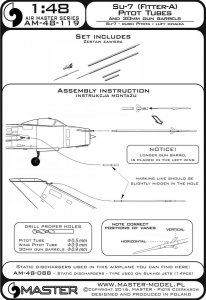 画像6: MASTER[AM-48-119]Su-7 (Fitter-A) - Pitot Tubes and 30mm gun barrels (6)