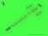 画像2: MASTER[AM-48-125]AH-64 Apache - M230 Chain Gun barrel (30mm), Pitot Tubes and tail antenna (resin, PE and turned parts) (2)