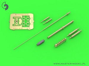 画像4: MASTER[AM-48-125]AH-64 Apache - M230 Chain Gun barrel (30mm), Pitot Tubes and tail antenna (resin, PE and turned parts) (4)