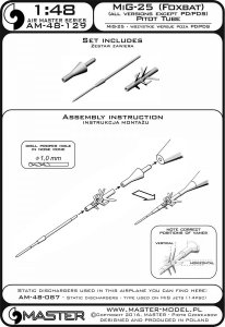 画像4: MASTER[AM-48-129]MiG-25 (Foxbat) (all versions except PD/PDS) - Pitot Tube (4)