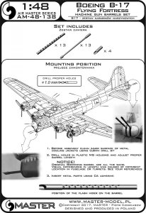 画像4: MASTER[AM-48-138]Boeing B-17 Flying Fortress - machine gun set - Browning M2 aircraft .50 caliber barrels with flash hiders (4)