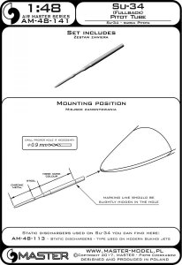 画像4: MASTER[AM-48-141]Su-34 (Fullback) - Pitot Tube (4)