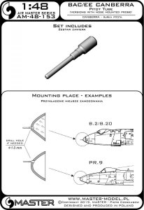 画像3: MASTER[AM-48-153]BAC/EE Canberra - Pitot Tube (used in versions with nose mounted probe) (3)