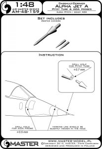 画像3: MASTER[AM-48-159]Alpha Jet A - Pitot Tube & Angle Of Attack probes (3)