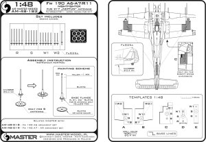 画像10: MASTER[AM-48-182]1/48 WWII ドイツ フォッケウルフFw190A-6・A-7/R11夜間戦闘機 FuG217「ネプツーン」アンテナ(汎用) (10)