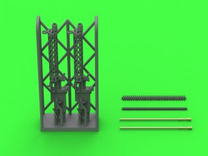 画像1: MASTER[AM-48-183]1/48 WWI ドイツ シュパンダウLMG 08/15機関銃 短装填ハンドルタイプ(2個入) (1)