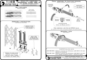 画像11: MASTER[AM-48-183]1/48 WWI ドイツ シュパンダウLMG 08/15機関銃 短装填ハンドルタイプ(2個入) (11)