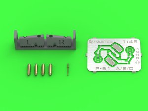画像1: MASTER[AM-48-185]1/48 WWII アメリカ P-51Bムスタング 機銃/照準器ディテールセット(エデュアルド用) (1)