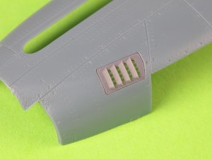画像3: MASTER[AM-48-187]1/48 WWII アメリカ P-51ムスタング キャブレターエアフィルターカバー RAFルーバータイプ バージョンA(エデュアルド用) (3)