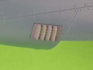 画像2: MASTER[AM-48-188]1/48 WWII アメリカ P-51ムスタング キャブレターエアフィルターカバー RAFルーバータイプ バージョンB(エデュアルド用) (2)