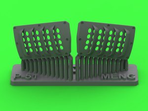 画像1: MASTER[AM-48-193]1/48 WWII アメリカ P-51ムスタング キャブレターエアフィルターカバー RAFルーバータイプ バージョンA(モンモデル用) (1)