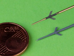 画像4: MASTER[AM-48-195]1/48 現用 露/ソ ミグMiG-21F-13フィッシュベッドC ピトー管 3Dプリント製アダプター付(エデュアルド用) (4)