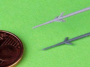 画像5: MASTER[AM-48-195]1/48 現用 露/ソ ミグMiG-21F-13フィッシュベッドC ピトー管 3Dプリント製アダプター付(エデュアルド用) (5)