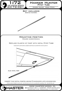 画像4: MASTER[AM-72-021]Hawker Hunter - Pitot Tube (4)