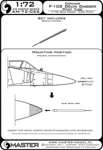 画像4: MASTER[AM-72-026]F-102 Delta Dagger - Pitot Tube (4)