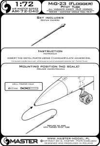 画像4: MASTER[AM-72-040]MiG-23 (Flogger) - Pitot Tube (all variants except MLD version) (4)